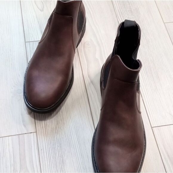 (67-4143)   Coutgo Men's  Ankle Boots Chelsea Round Toe  Sz 11.5 - Picture 10 of 11